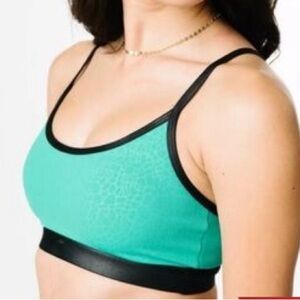 NWT Zyia Active Jade River Stone Light Tight Adjustable Strap Bra Sz XLarge